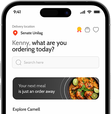 Camell App Mockup